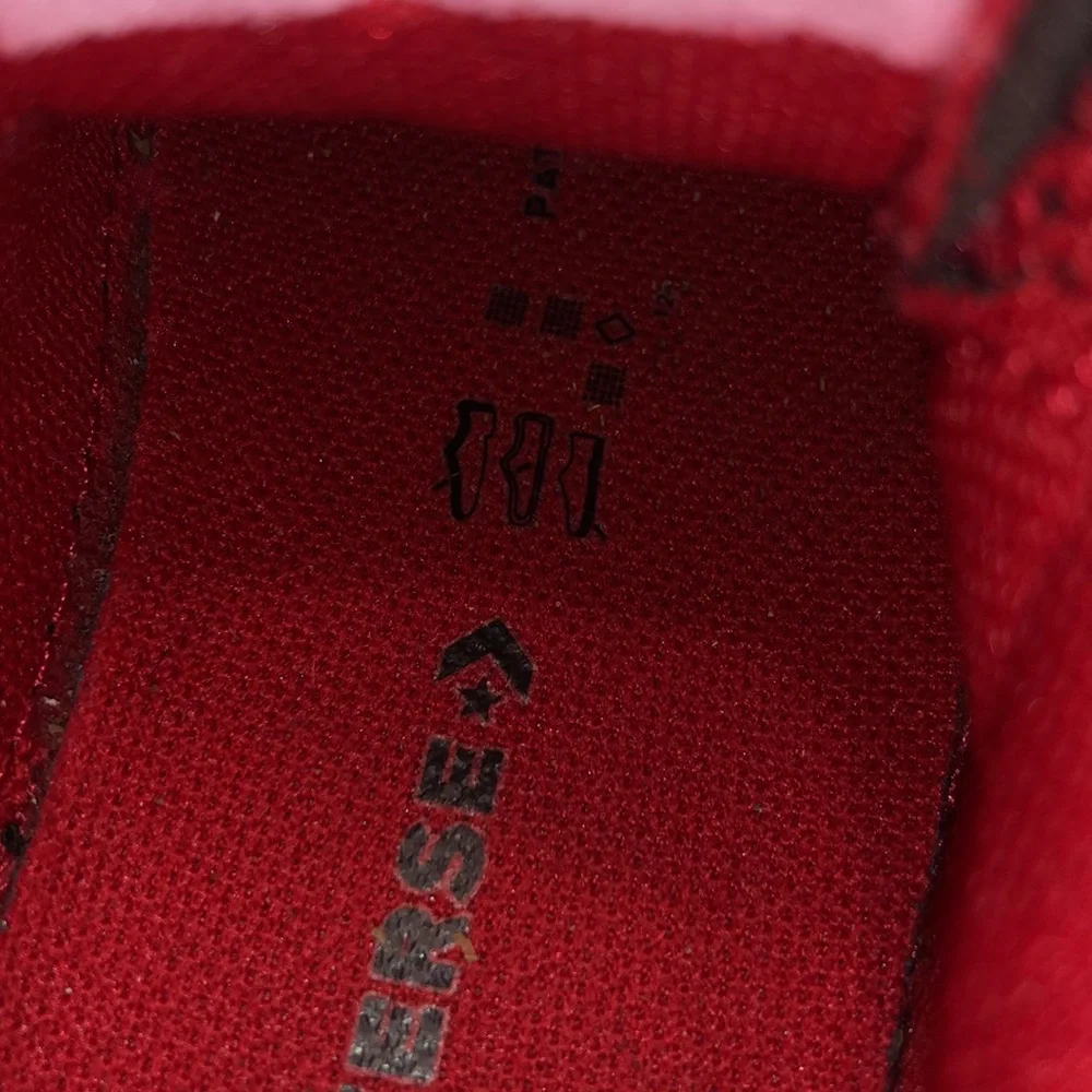 Converse All Star Black & Red Canvas Shoes